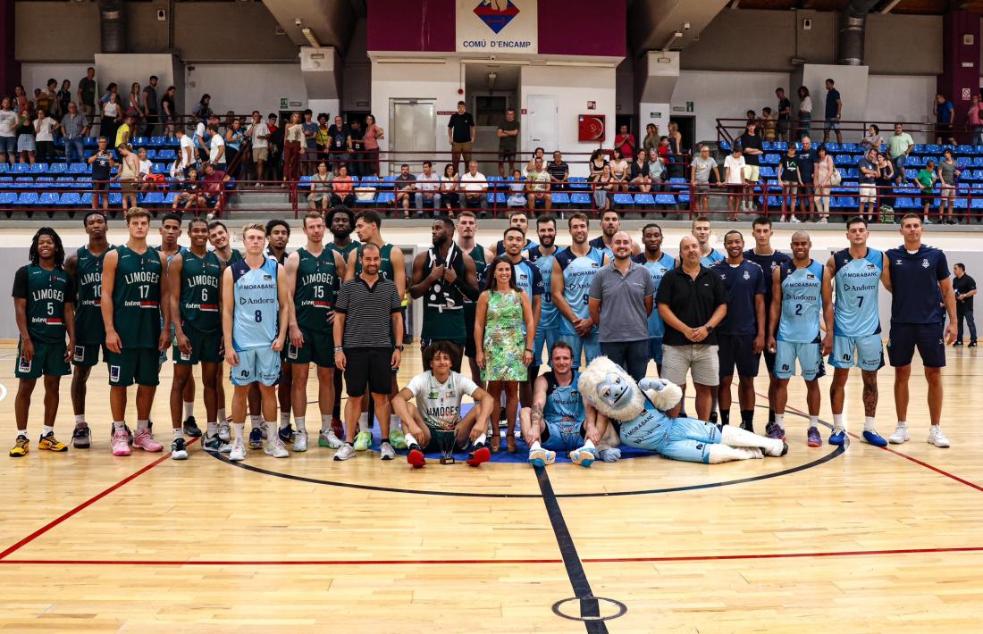 El BC MoraBanc va disputar el primer amistós de la pretemporada en el partit corresponent al Trofeu d’Encamp contra el Limoges, que es va endur el títol.