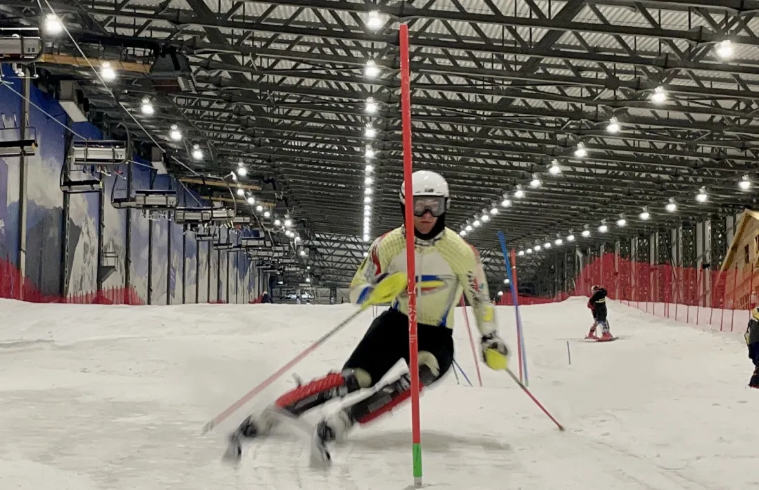 Xavi Cornella durant l’entrenament.