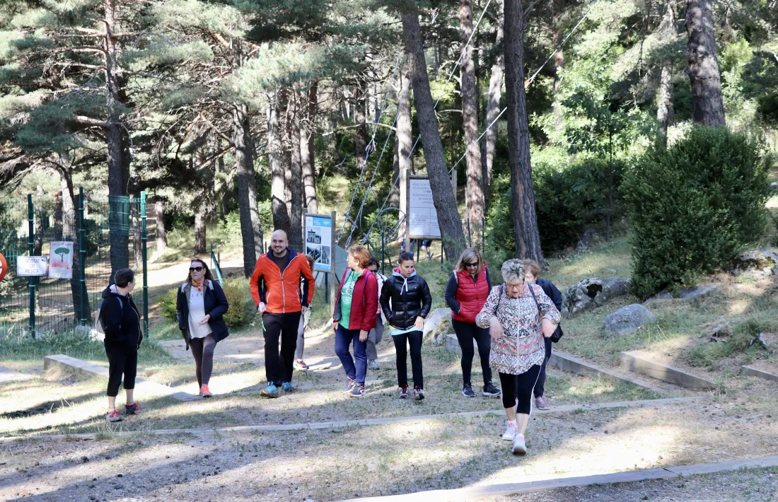 Un moment de la sortida d'avui al camí de les Pardines.