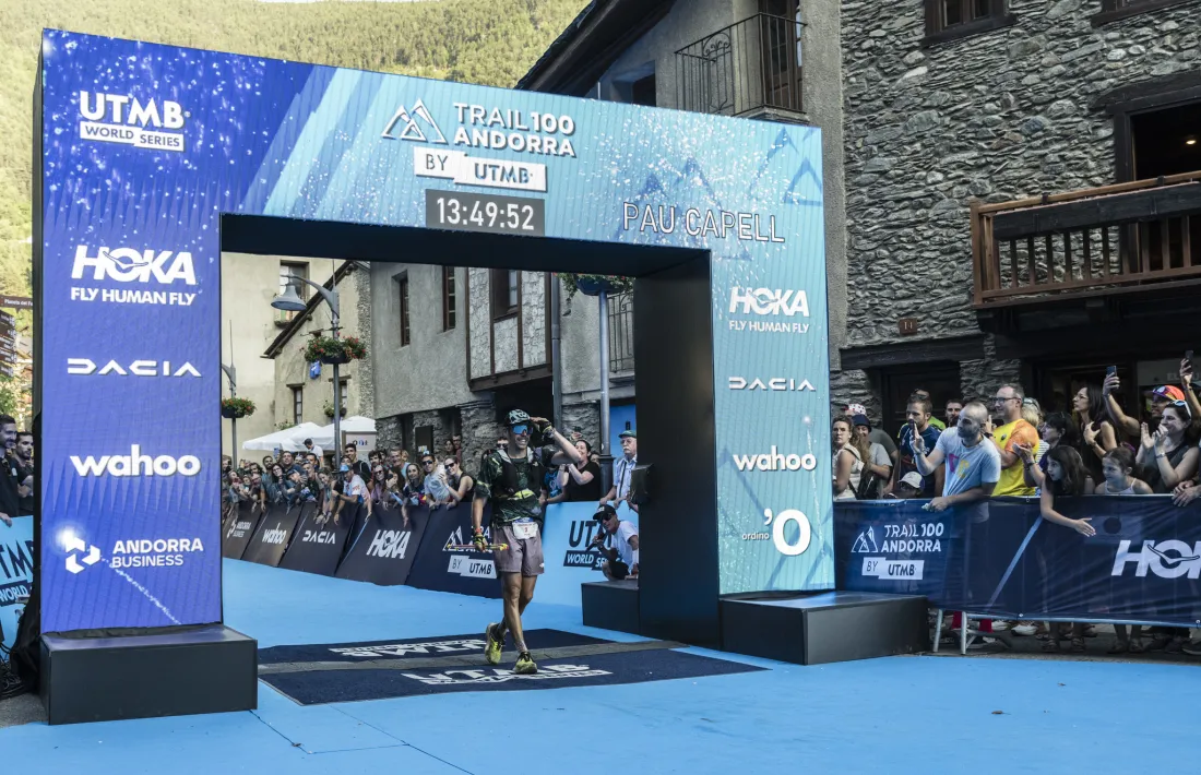 Capell, a la meta dels 105 quilòmetres.