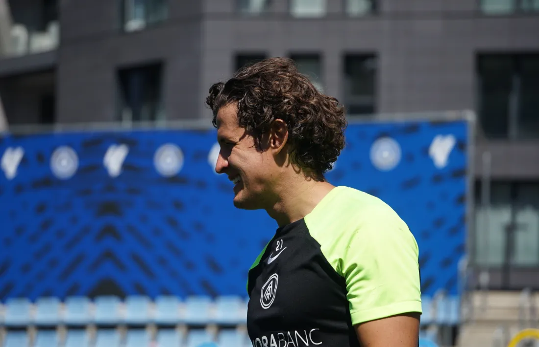 Rubén Bover, en un entrenament.