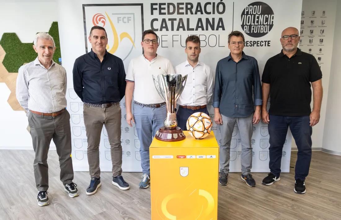 David Férriz va representar a l'FC Andorra al sorteig de les 'semis' de Copa Catalunya absoluta.