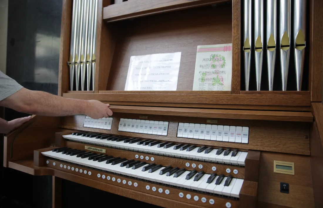  El nou orgue de Meritxell és un Johannus de dos teclats i pedaler que ha costat 25.000 euros aportats per AINA.