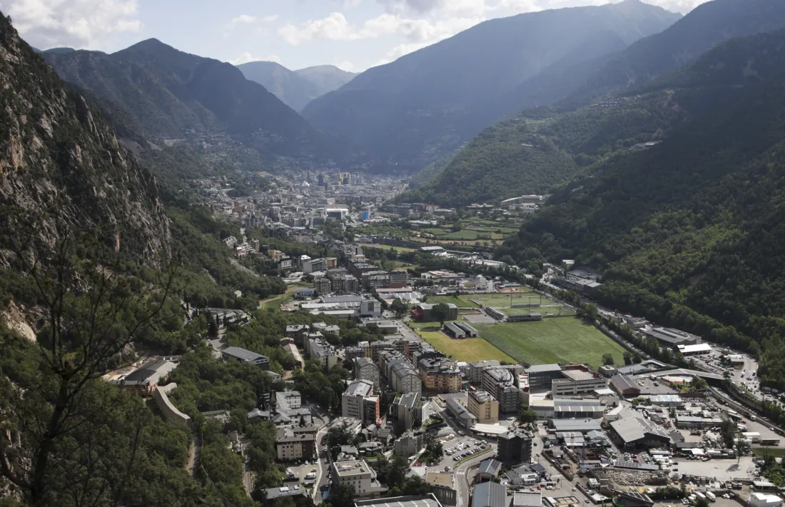 Vista aèria de la vall central.