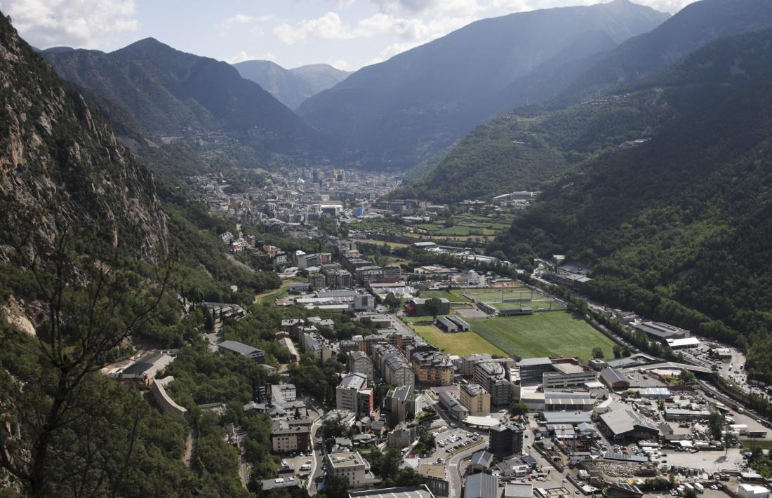 Vista aèria de la vall central.