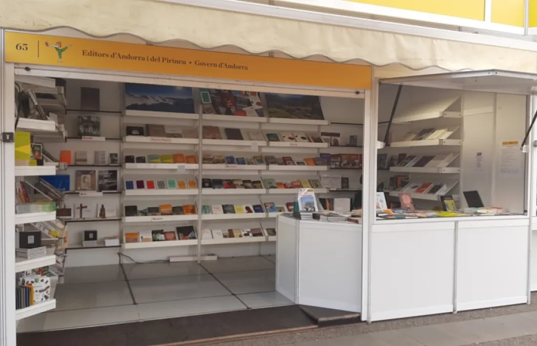 L'estand d'Andorra a la Setmana del llibre en català en una edició anterior.