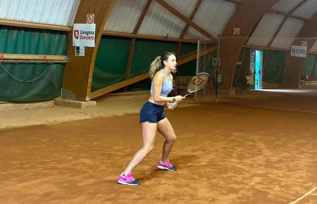 Vicky Jiménez, a Saragossa.