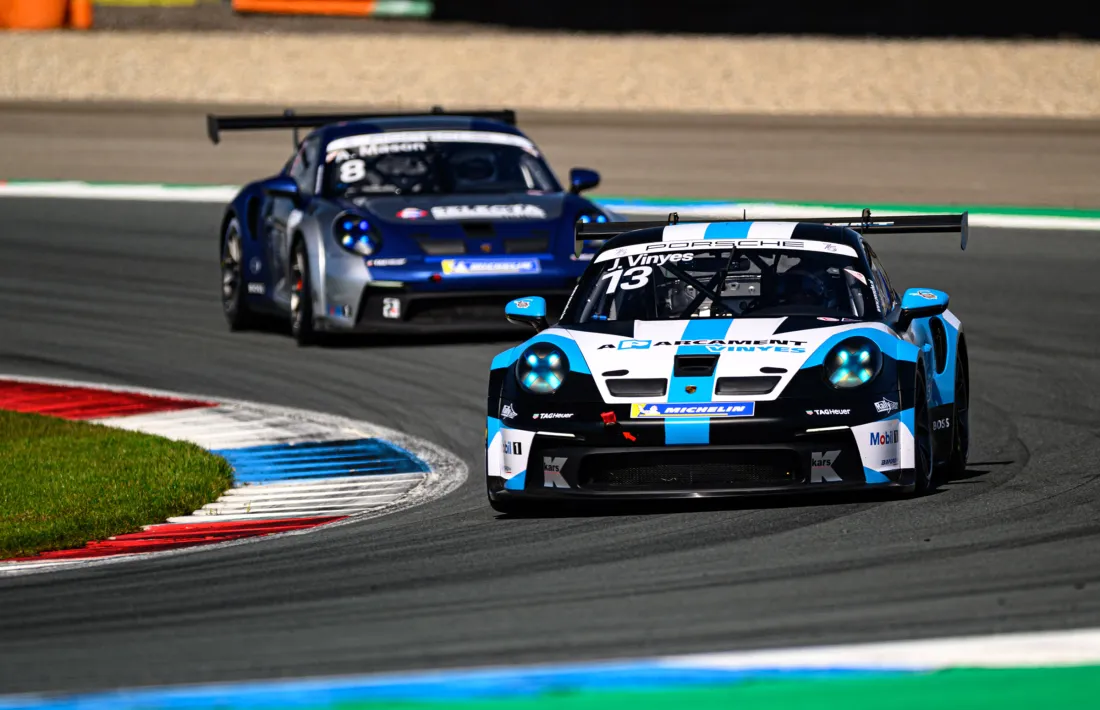 Joan Vinyes amb el seu Porsche 911 GT3 al circuit de Zolder.