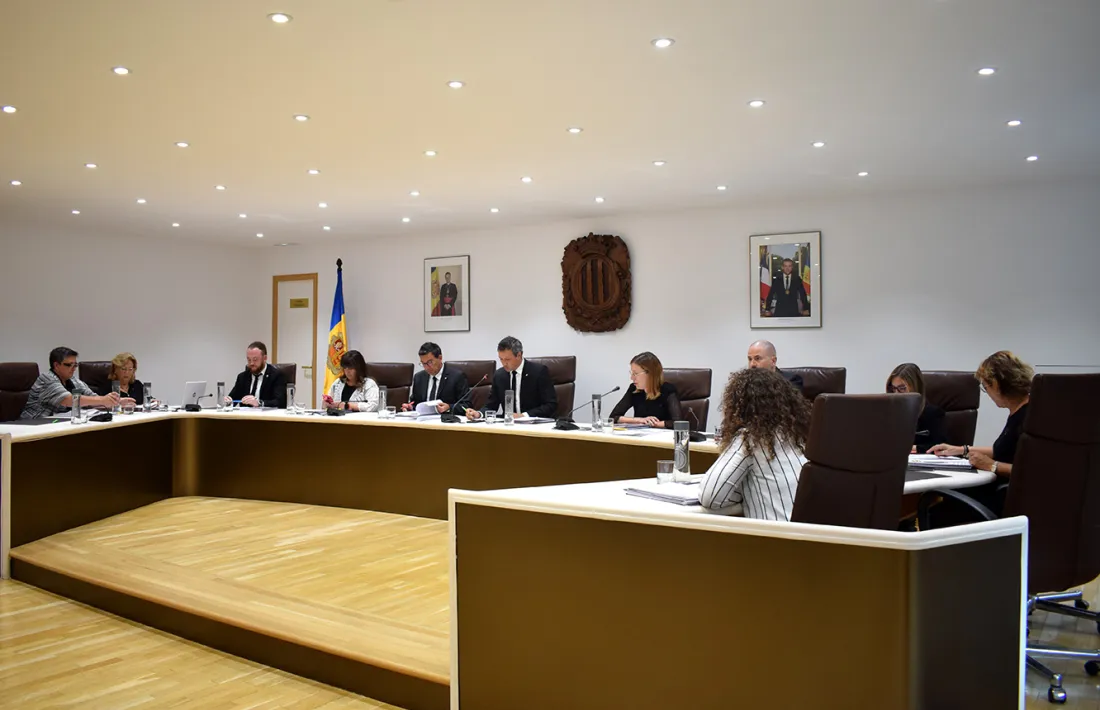 Un moment de la sessió del Consell de Comú d'Andorra la Vella.