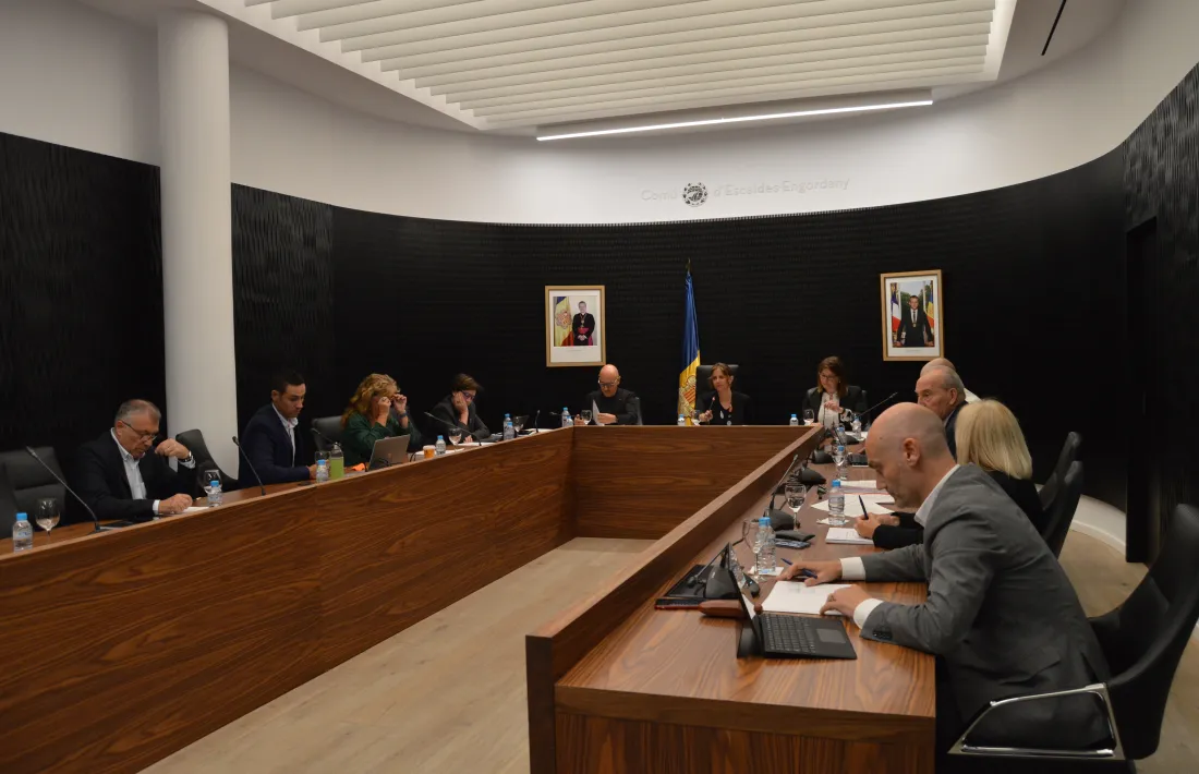 Un moment de la sessió de consell de comú d'aquest dijous.