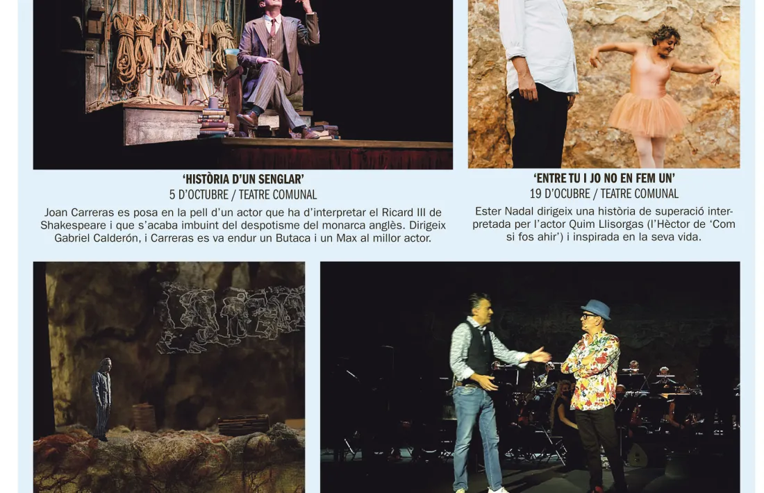 Programació de la Temporada de teatre.
