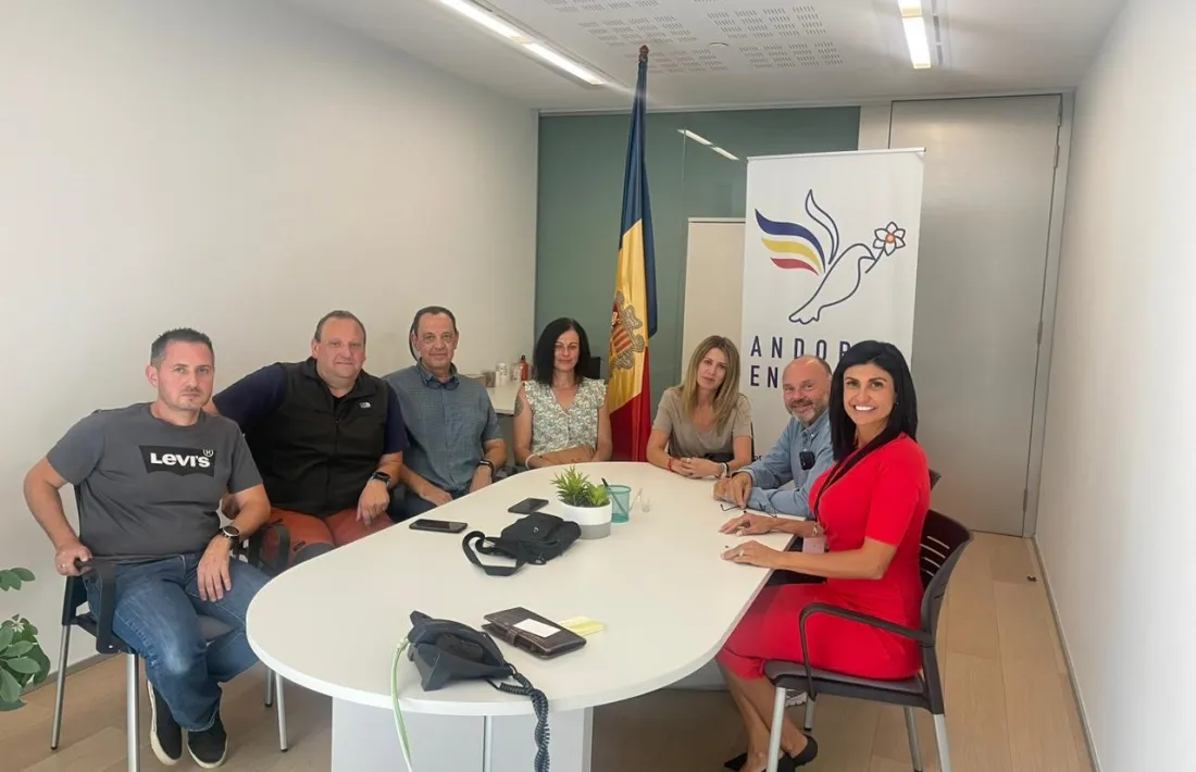 Reunió d’Andorra Endavant amb els sindicats de l’àmbit sanitari.