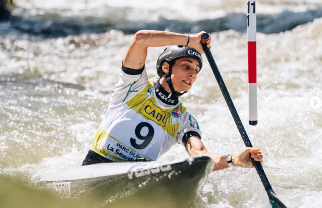 Monica Doria, a la Copa del Món.