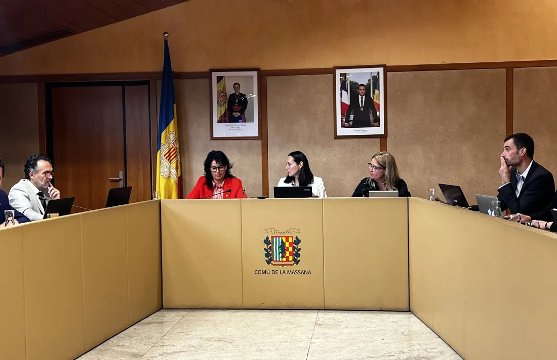 Un moment de la sessió de consell de comú d'aquest matí.
