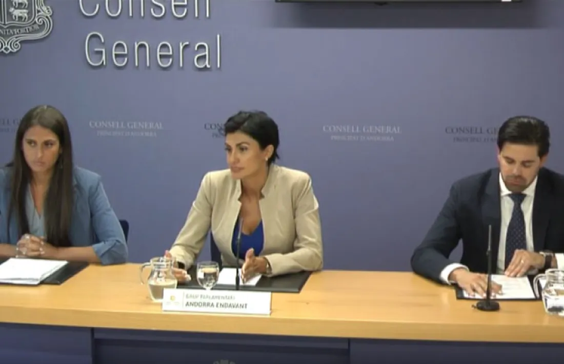 La roda de premsa d'avui al Consell General.