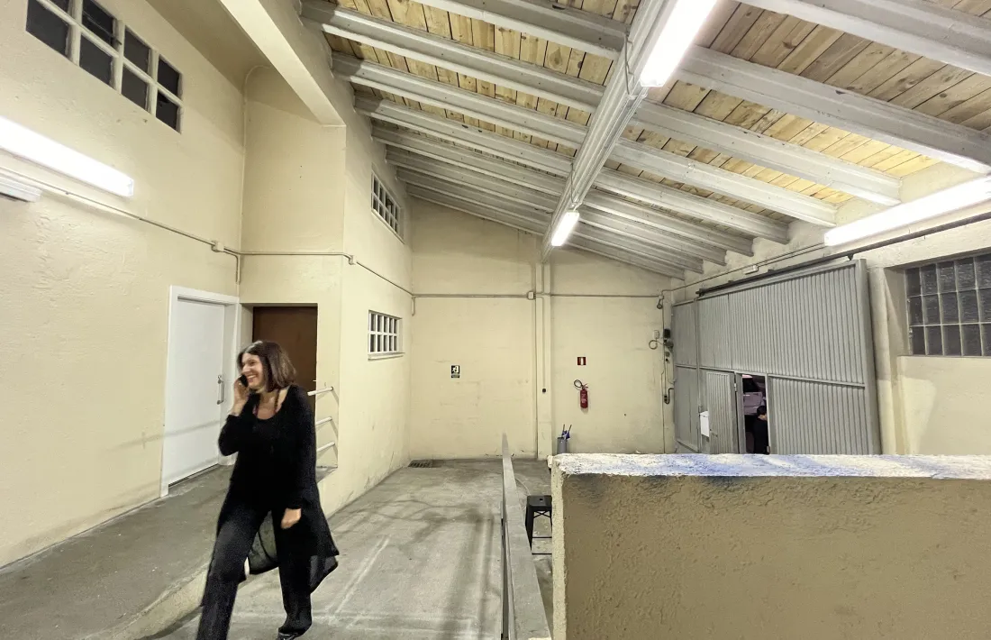 La rampa d'accès per on es pujaven els animals destinats al sacrifici.