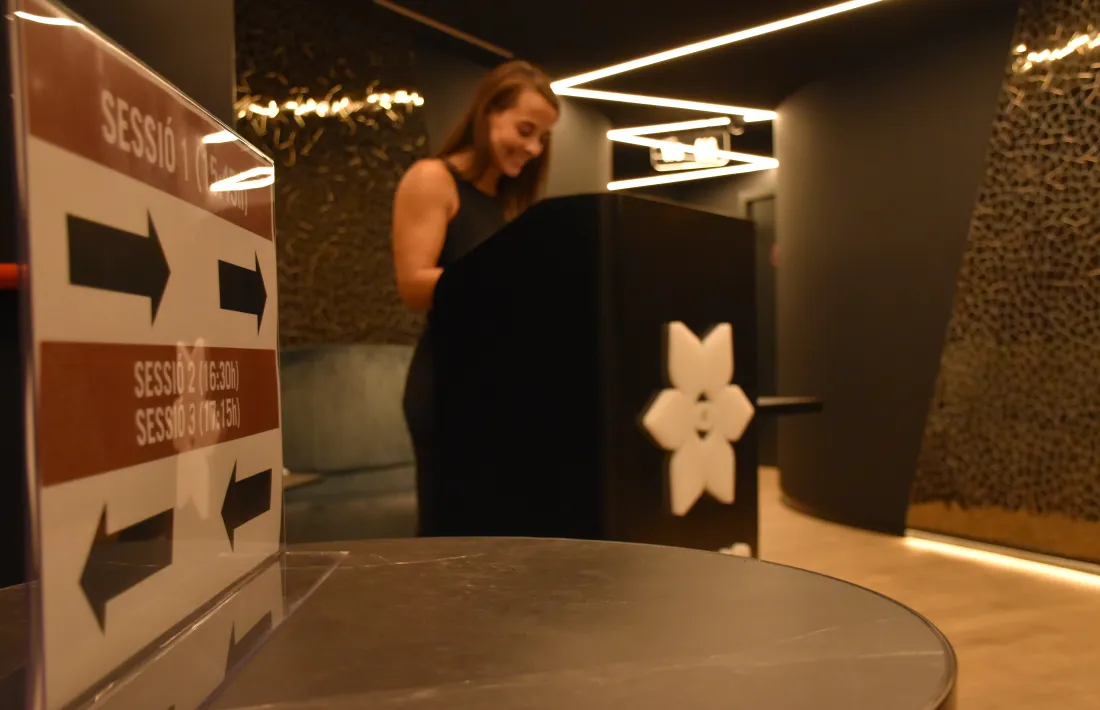 L'entrada a la sala d'Unnic on es du a terme la signatura d'atorgament de poders notarials.