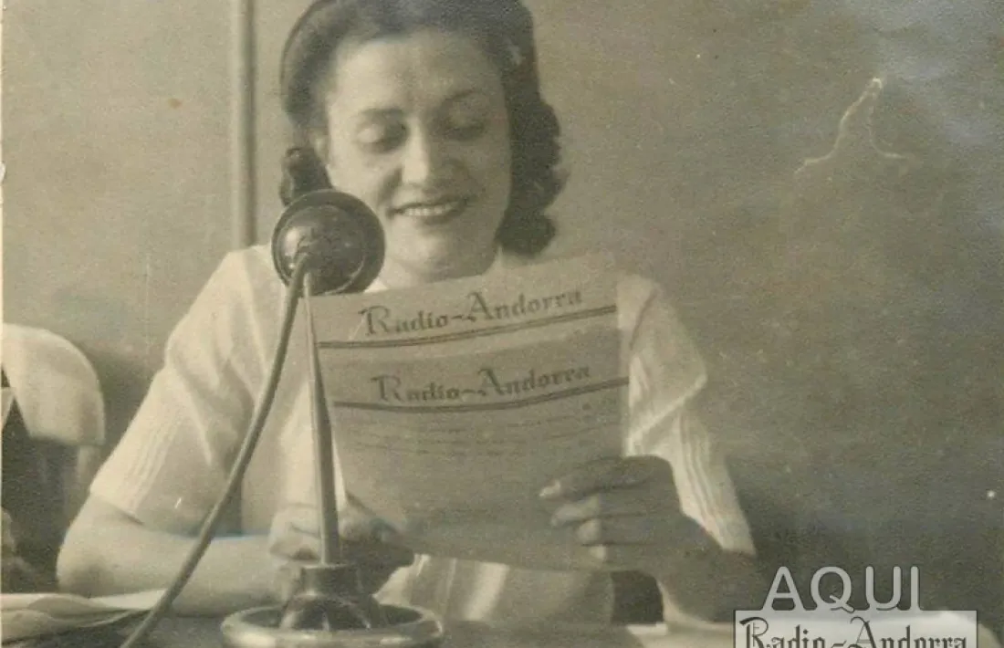 Victòria Zorzano va ser la veu de Ràdio Andorra entre el 1940 i el 1946.