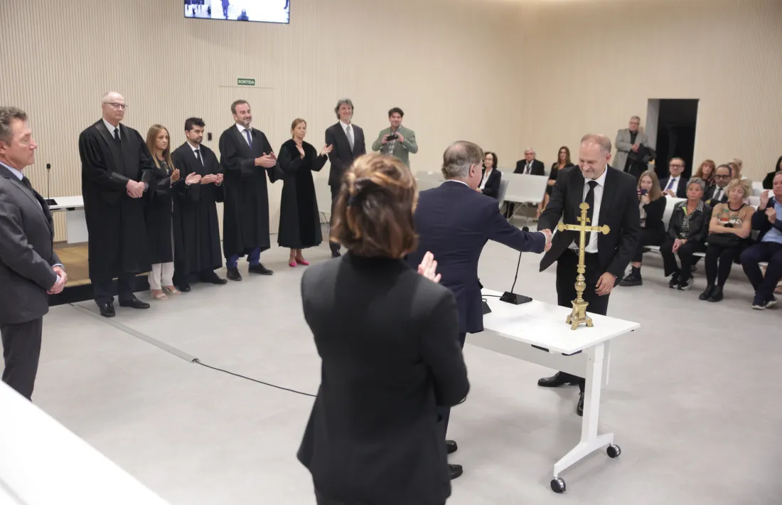 avier Sopena ha jurat avui com a nou fiscal general de l’Estat davant el president del CSJ, Enric Casadevall.