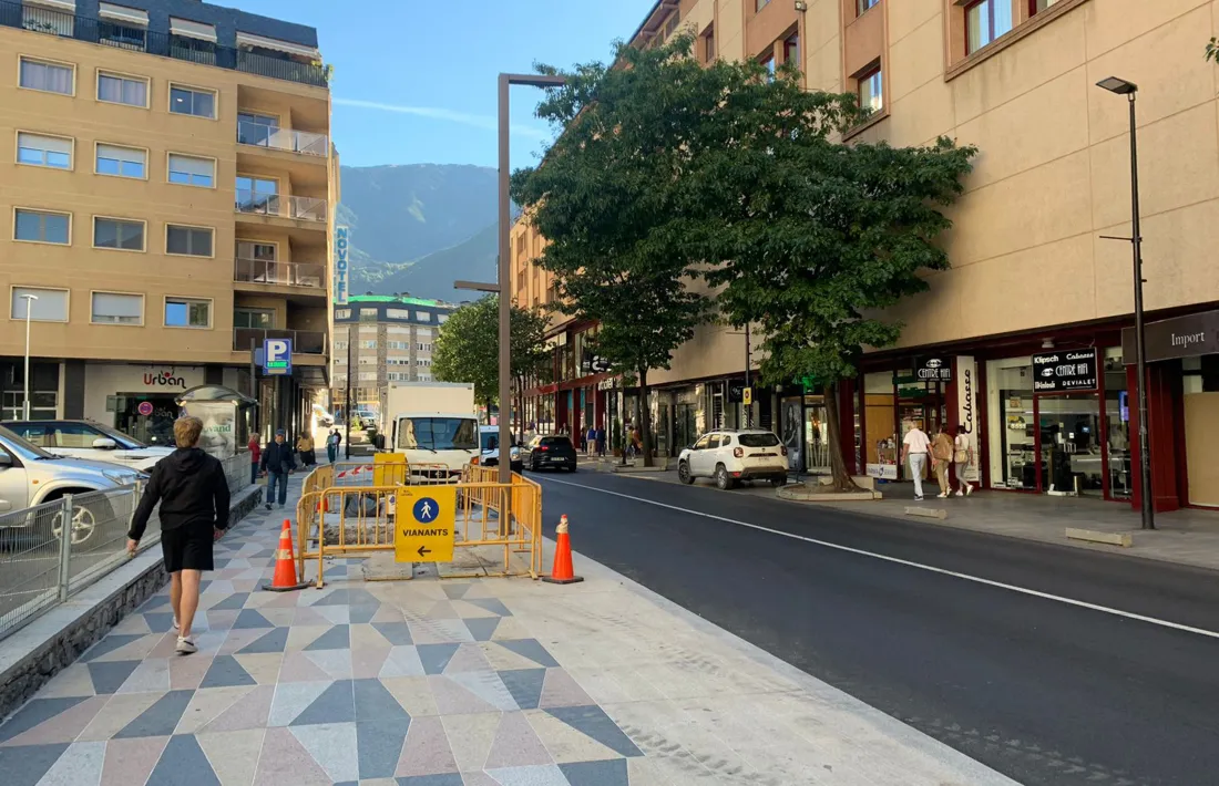 El tram on FEDA Ecoterm ha acabat d'instal·lar la xarxa de calor.