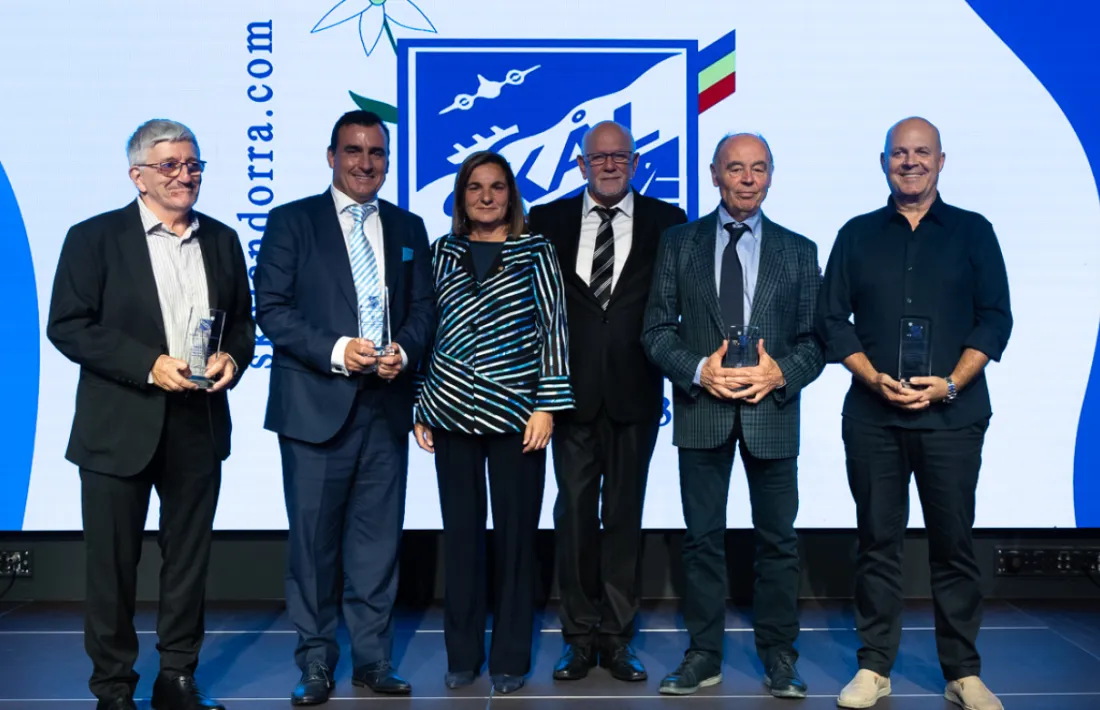Els distingits per l'Skal Club en la gala d'aquest dimecres a la nit.