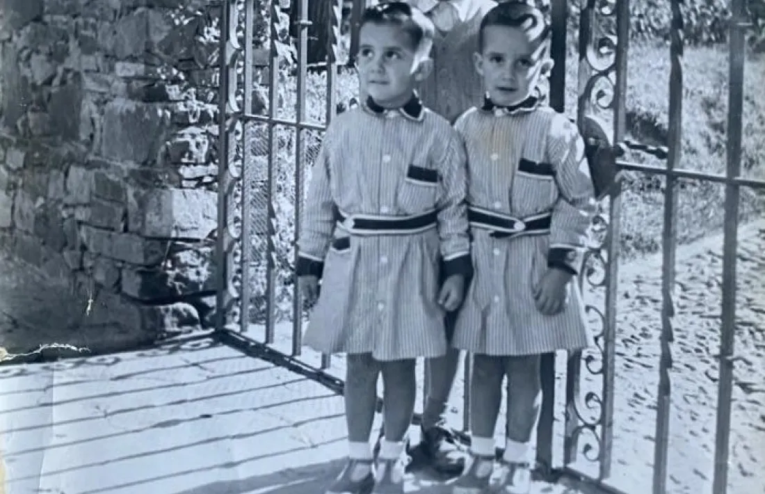 Els gemans Claret –Gerard, Lluís i Andreu, al darrere.