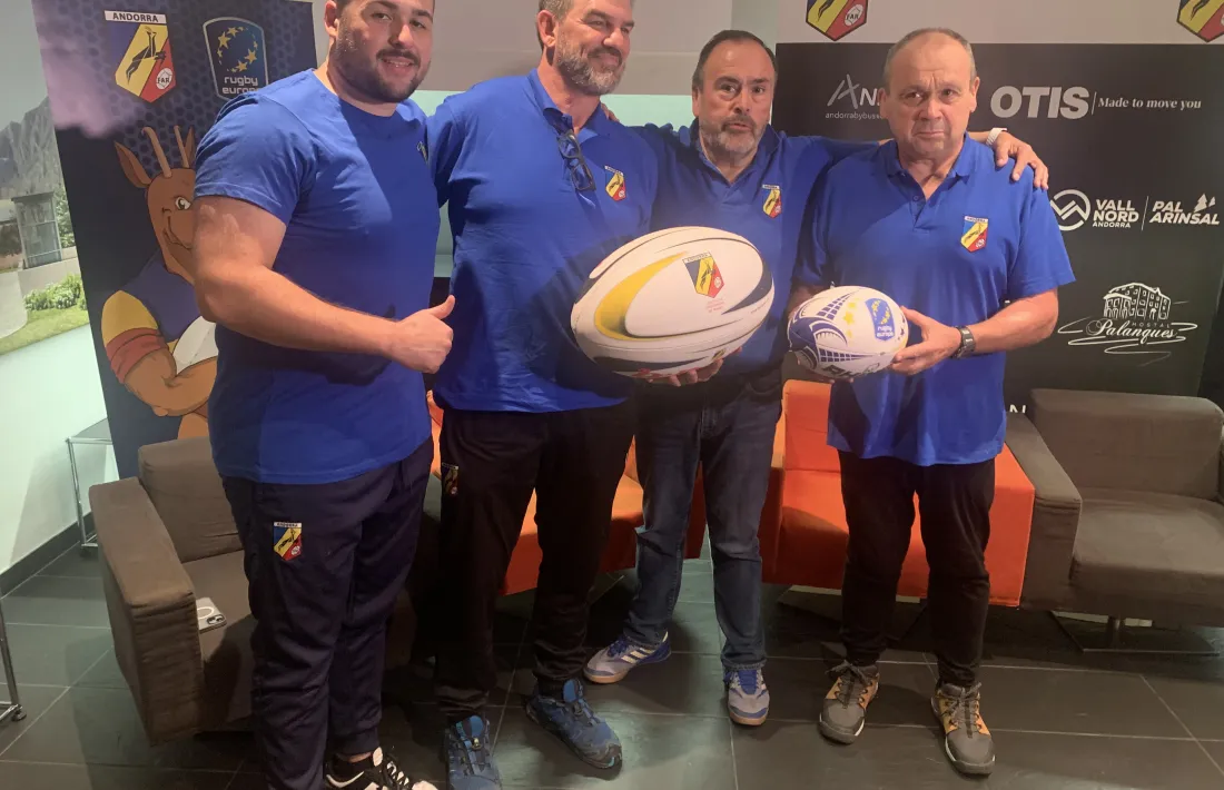 La Federació Andorrana de Rugbi va presentar ahir el seu partit contra Dinamarca.