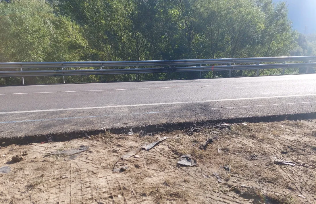 Tram de la C-14 on es va produir l’accident la nit de diumenge.