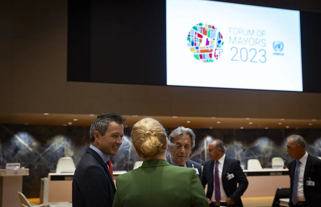 Astrié al Forum of Mayors, a Ginebra.