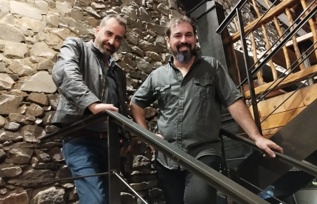 El promotir de The Boos Fest i gerent del local, Pepe Izquierdo, i el compositor Juli Barrero, que exerceix de director atístic.