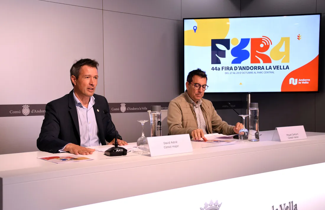 David Astrié i Miquel Canturri han presentat avui la 44a Fira d’Andorra la Vella.