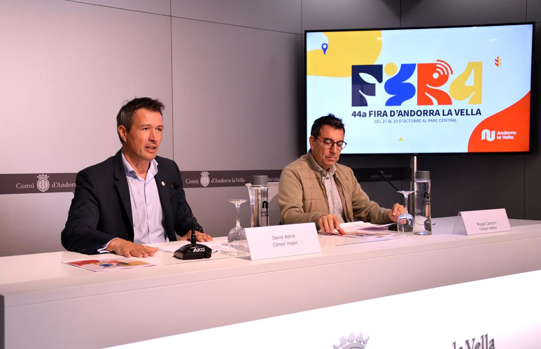David Astrié i Miquel Canturri han presentat avui la 44a Fira d’Andorra la Vella.