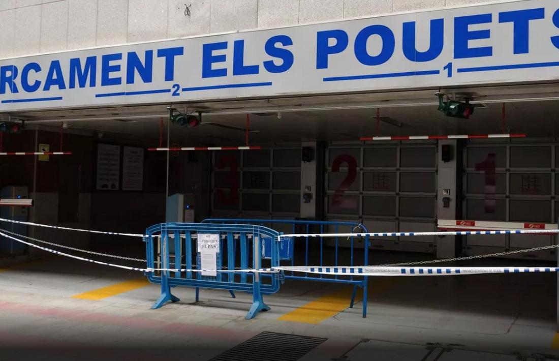 L'aparcament dels Pouets a Andorra la Vella.