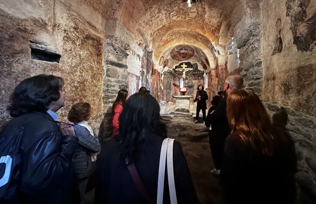 Els participants al comitè de pilotatge han visitat algun dels monuments que integren la candidatura.
