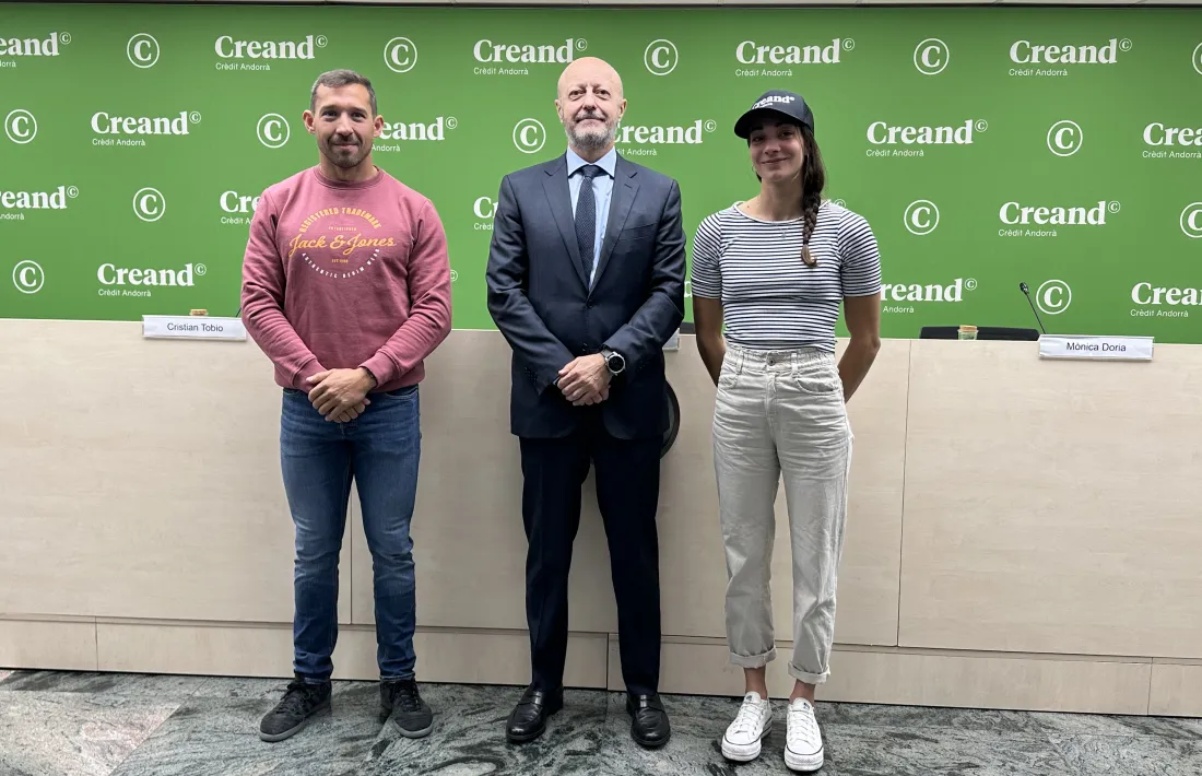Monica Doria, a la roda de premsa de balanç de temporada a Creand.