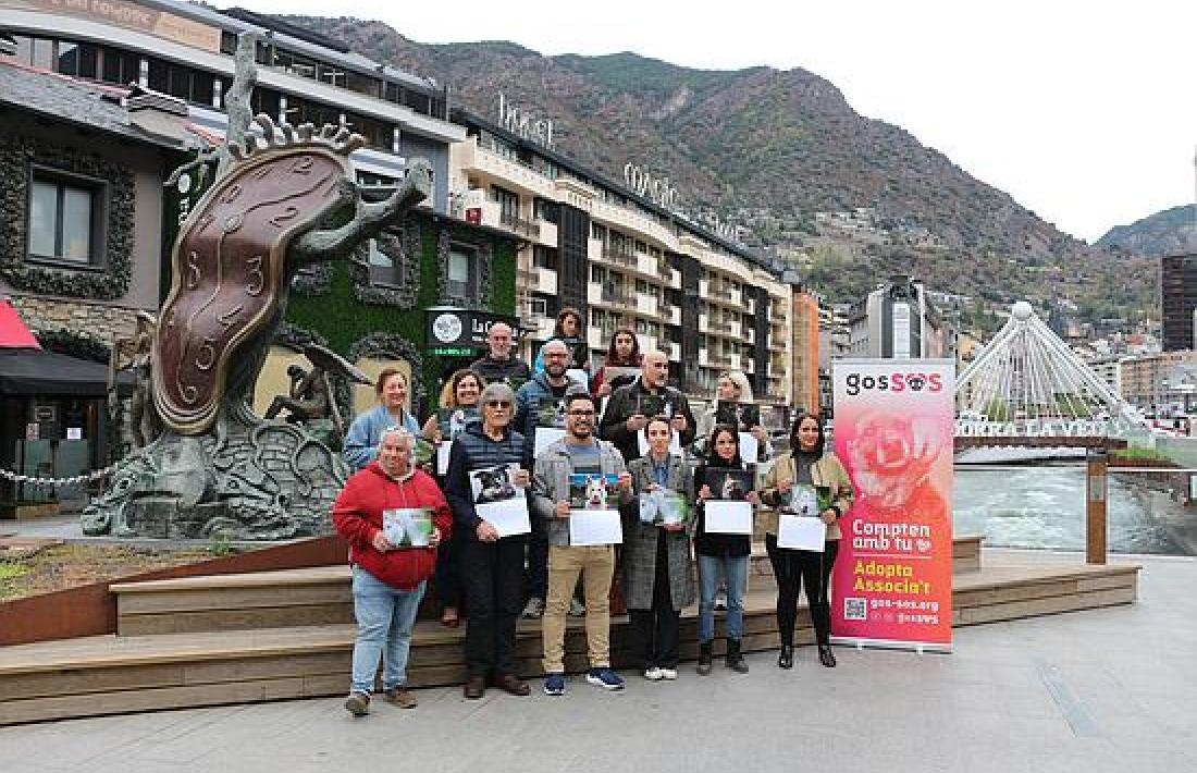 Alguns del fotògrafs participants en el calendari solidari.
