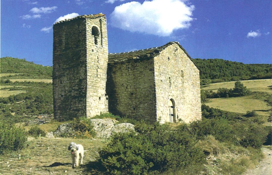 Foto d’arxiu de Santa Maria de les Peces, a Alàs i Cerc. 