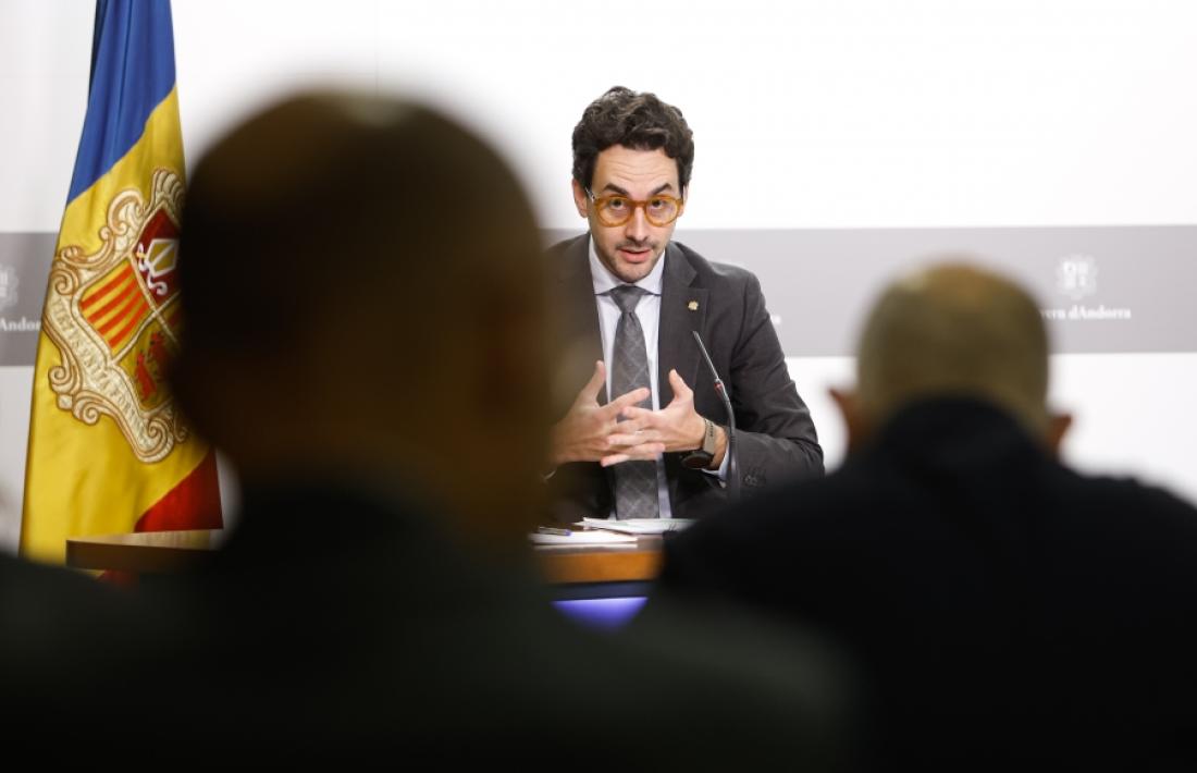 Guillem Casal en la roda de premsa d'aquest dimecres.