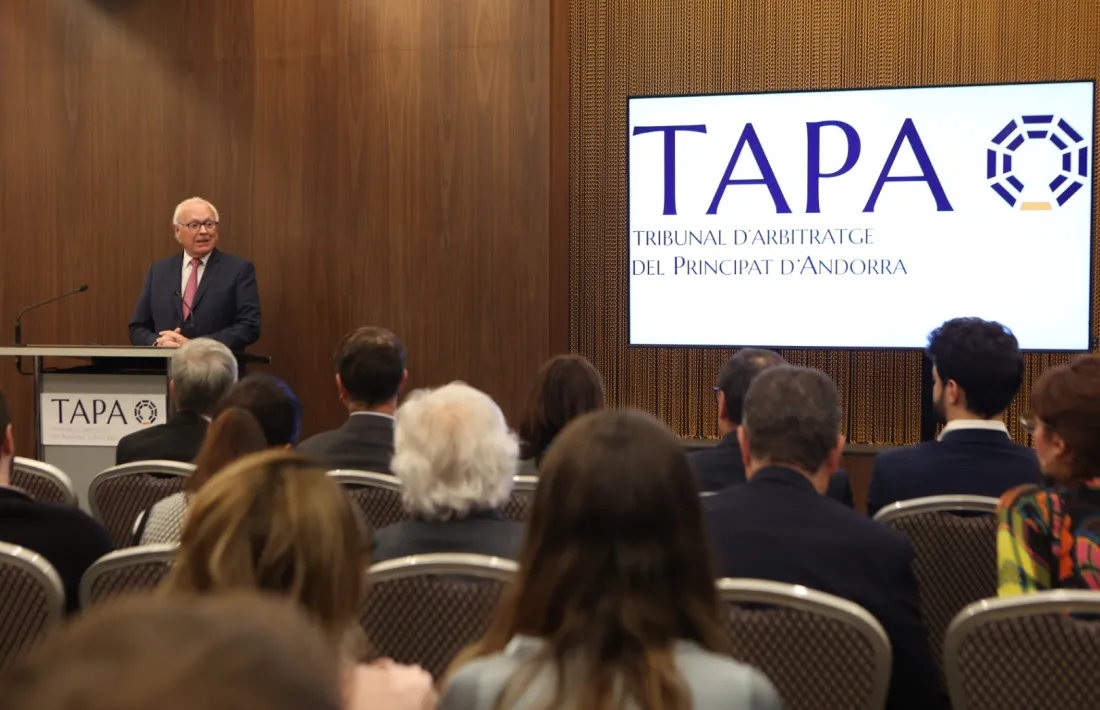 Un moment de l'acte de celebració del segon aniversari del TAPA.