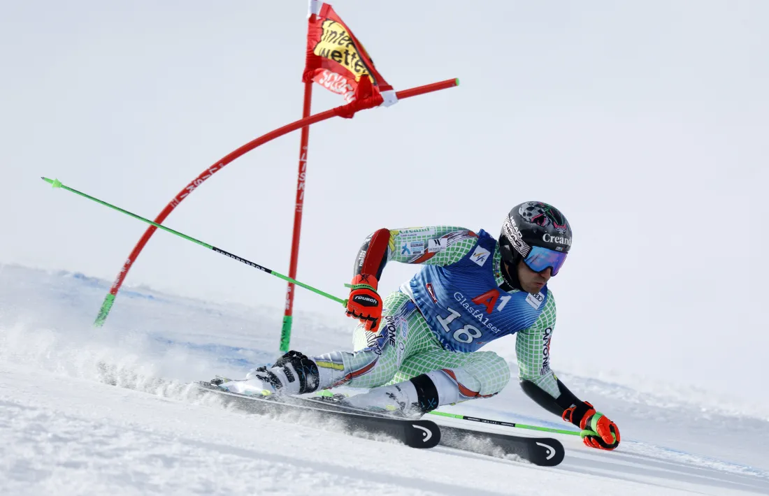 Joan Verdú, a la primera prova de Copa del Món del curs a Solden, que es va anul·lar.
