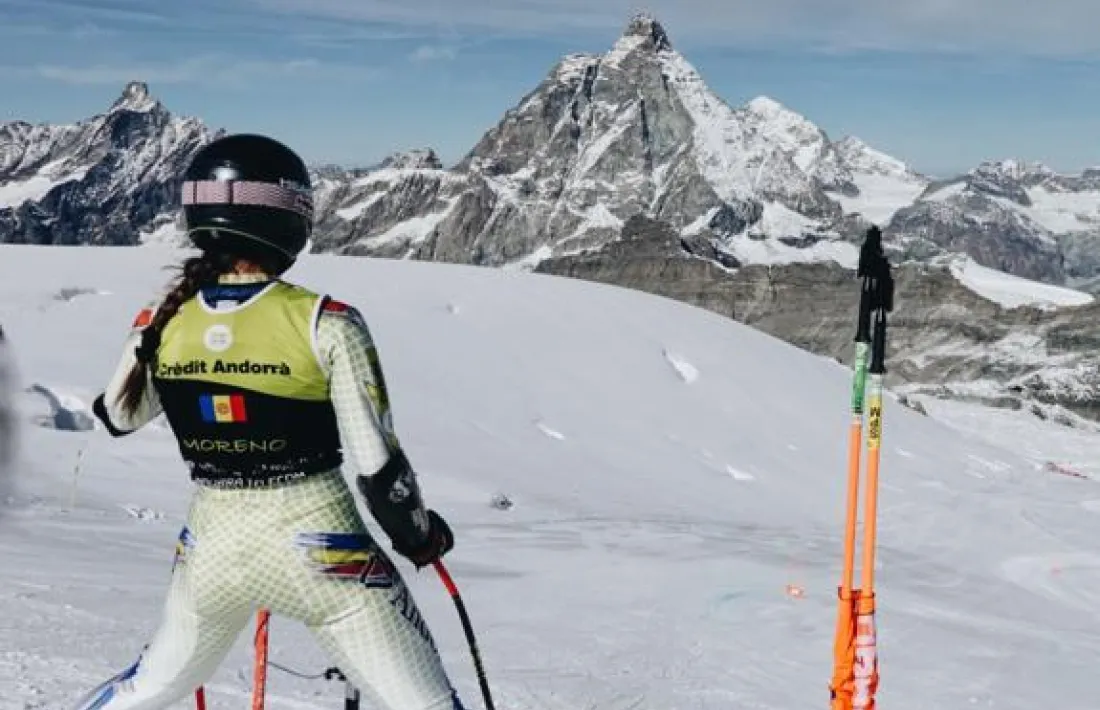 ‘Cande’ Moreno va fer una estada sense gaire entrenament a Cervinia.