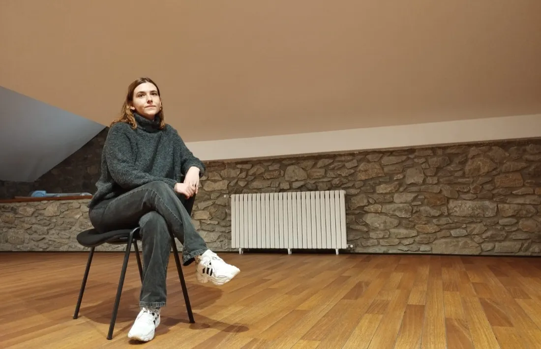 La fotògrafa laurediana, avui a la sala Sergi Mas de l’antiga casa comuna de Sant Julià.