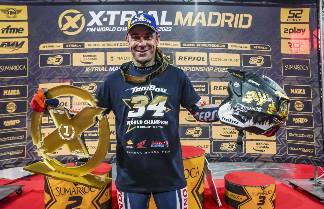 Toni Bou, pilot resident, de títol en títol.