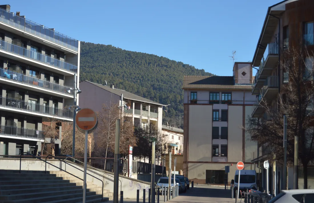 Vista d'un dels carrers de la capital alturgellenca. 