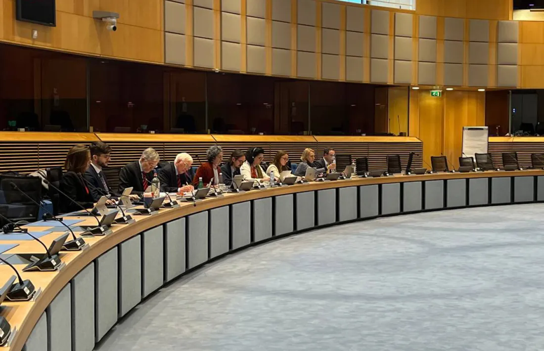 La delegació andorrana present a la negociació.