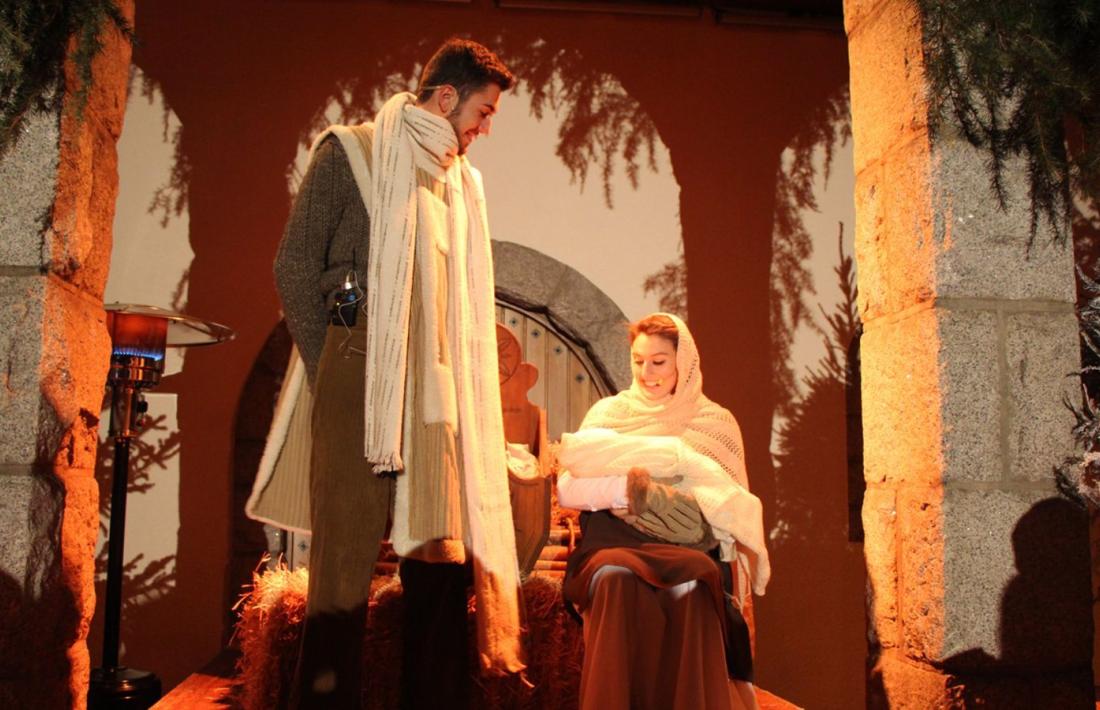 Una escena del pessebre vivent d'Escaldes.