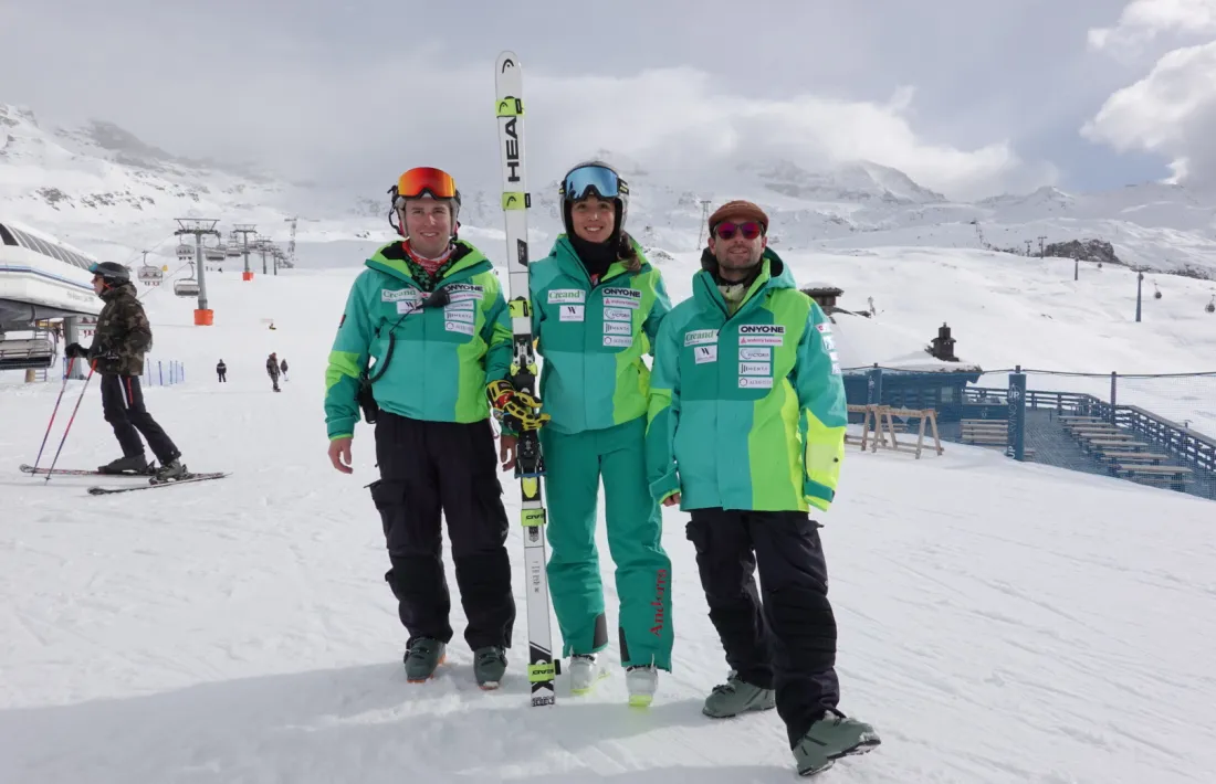 'Cande' Moreno, a Zermatt-Cervinia.