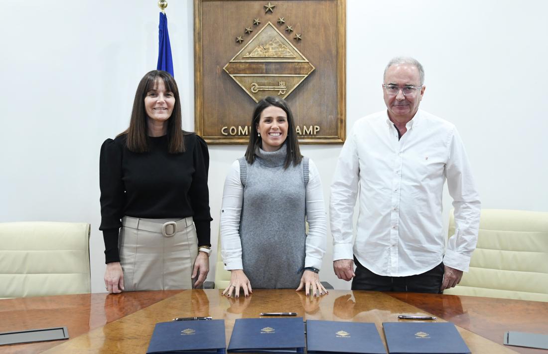 Les tres parts han signat aquest matí el conveni.