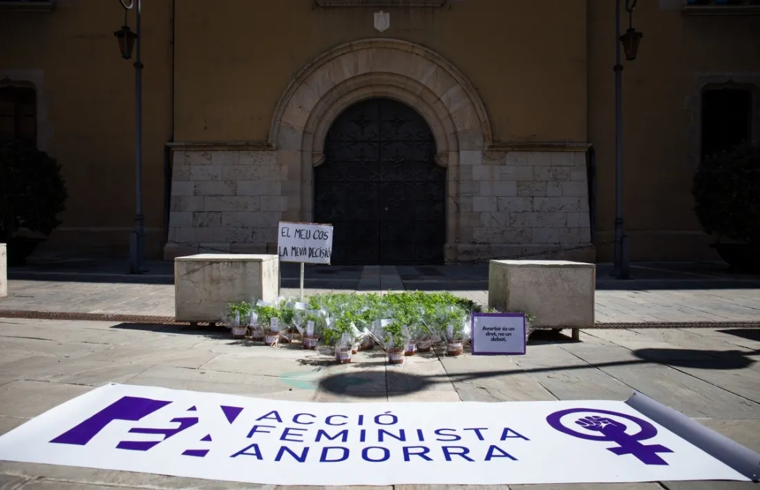 Una acció recent d'Acció Feminista.