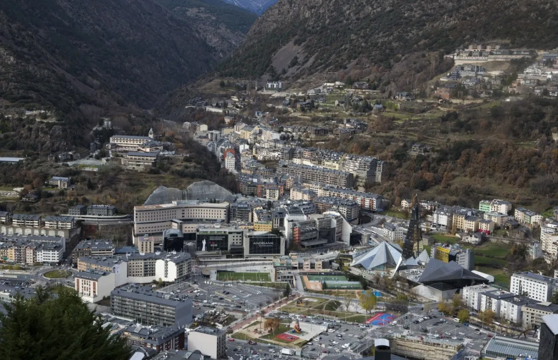 Vista aèria d'Escaldes.
